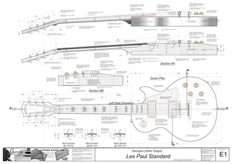 gibson les paul setup specs